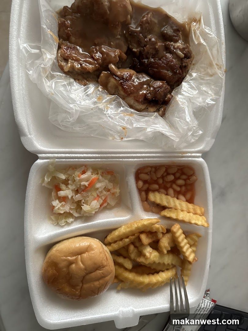 Takeout Meal in Styrofoam Container