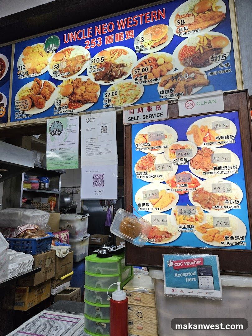 Uncle Neo Western Food Stall Interior