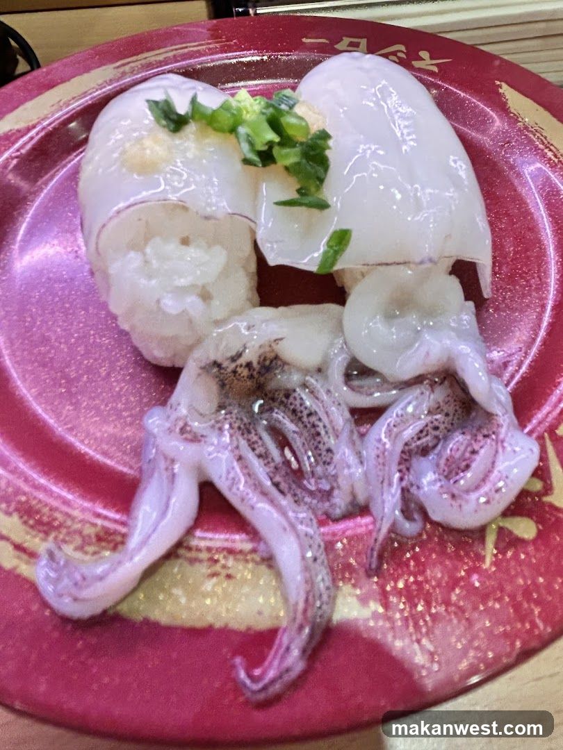 Squid Sashimi with Rice
