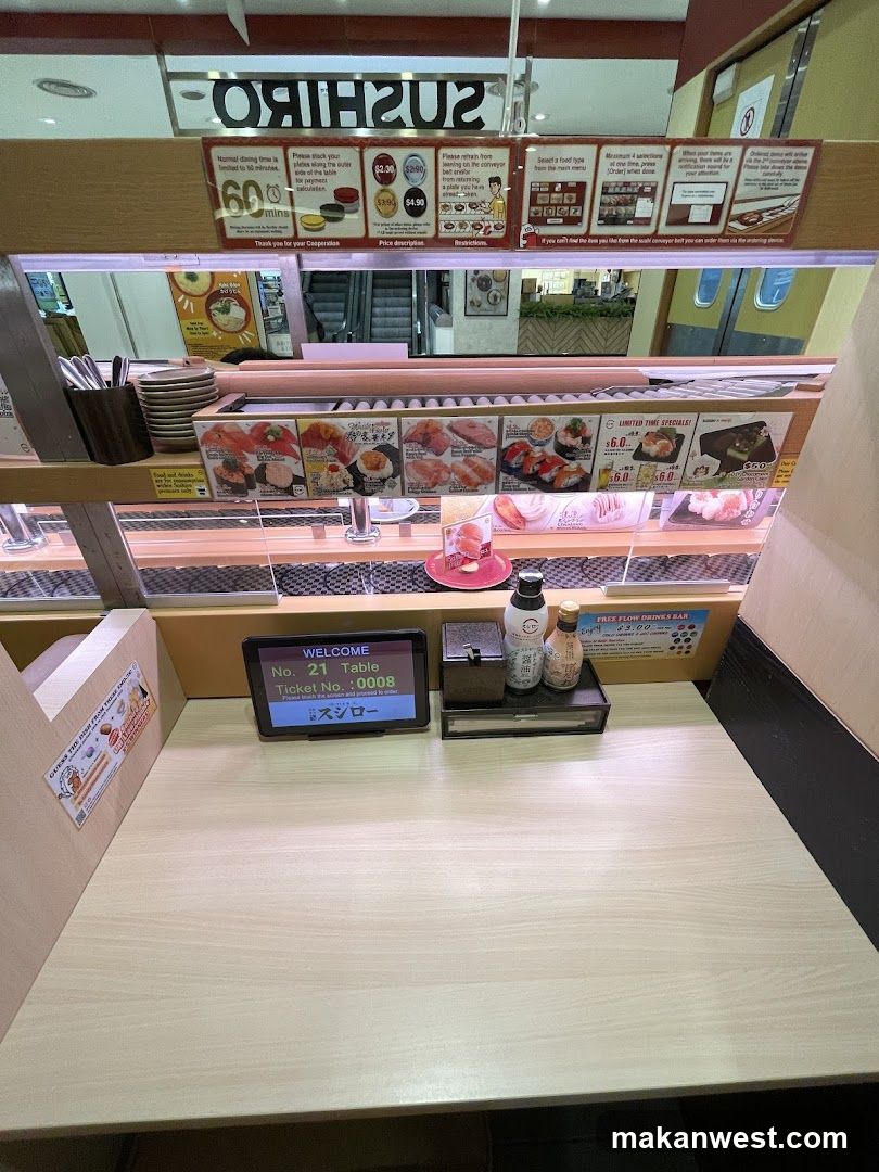 Sushi Conveyor Belt Restaurant Interior