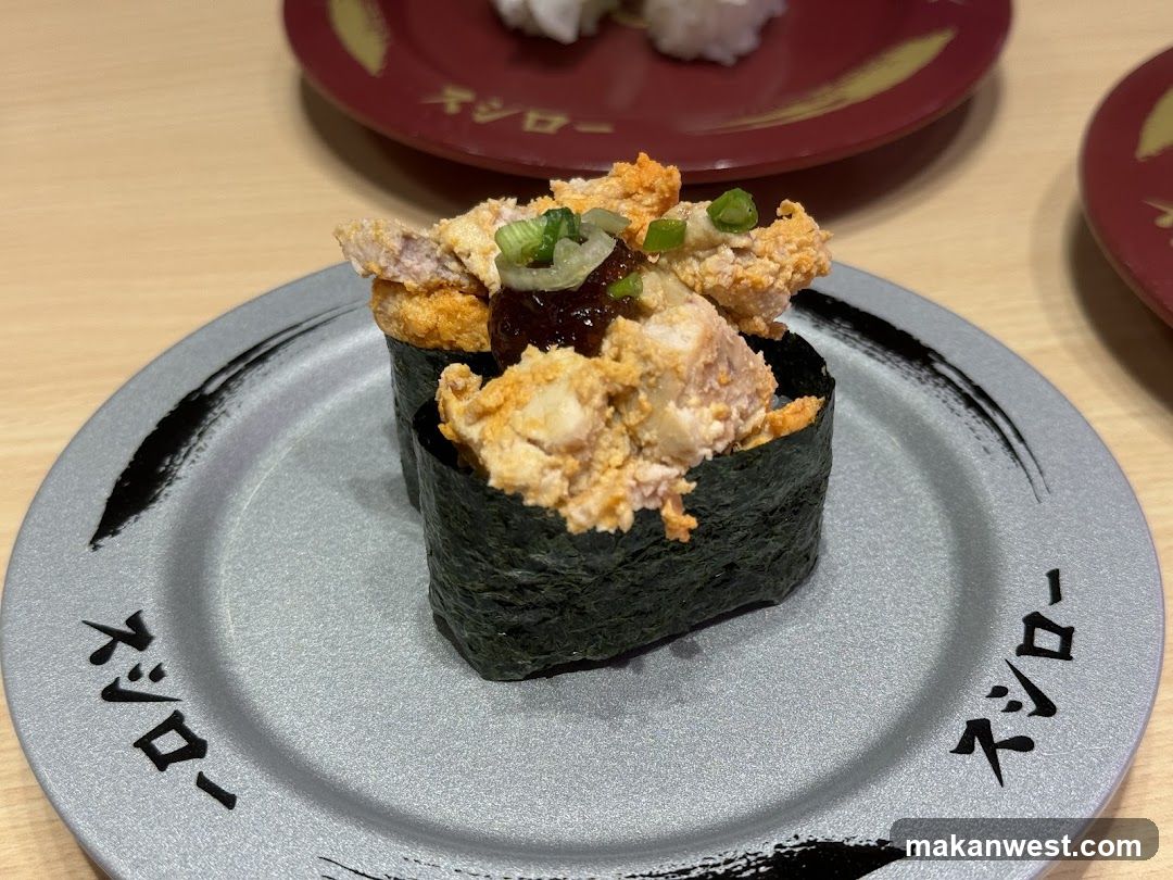 Sushi with Fried Tofu and Scallions