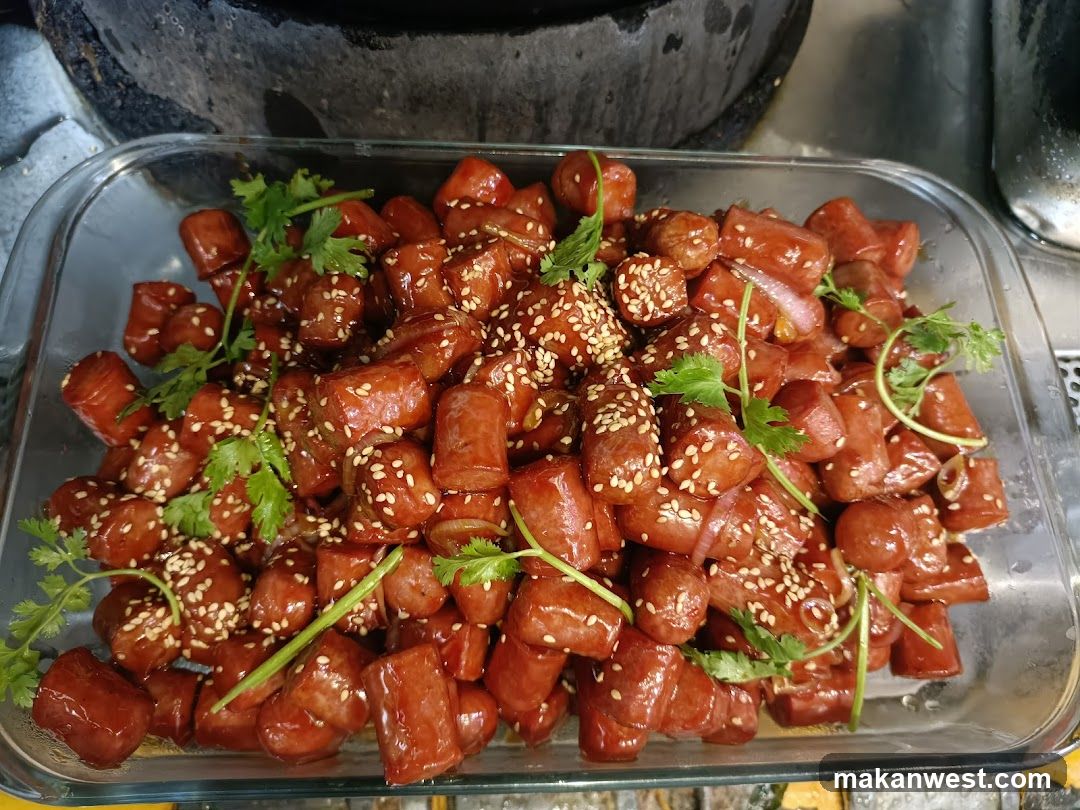 Sausage Casserole with Sesame and Cilantro