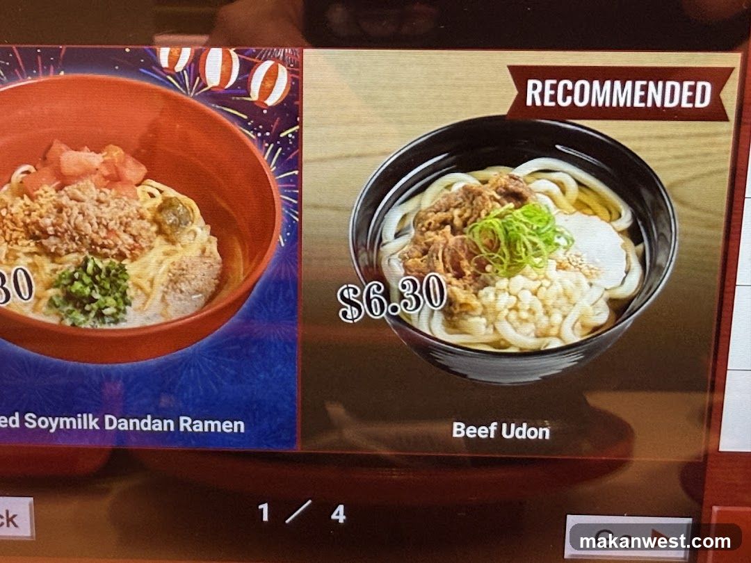 Food Menu Display
