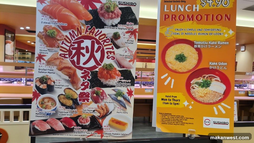 Sushihiro Autumn Favorites and Lunch Promotion
