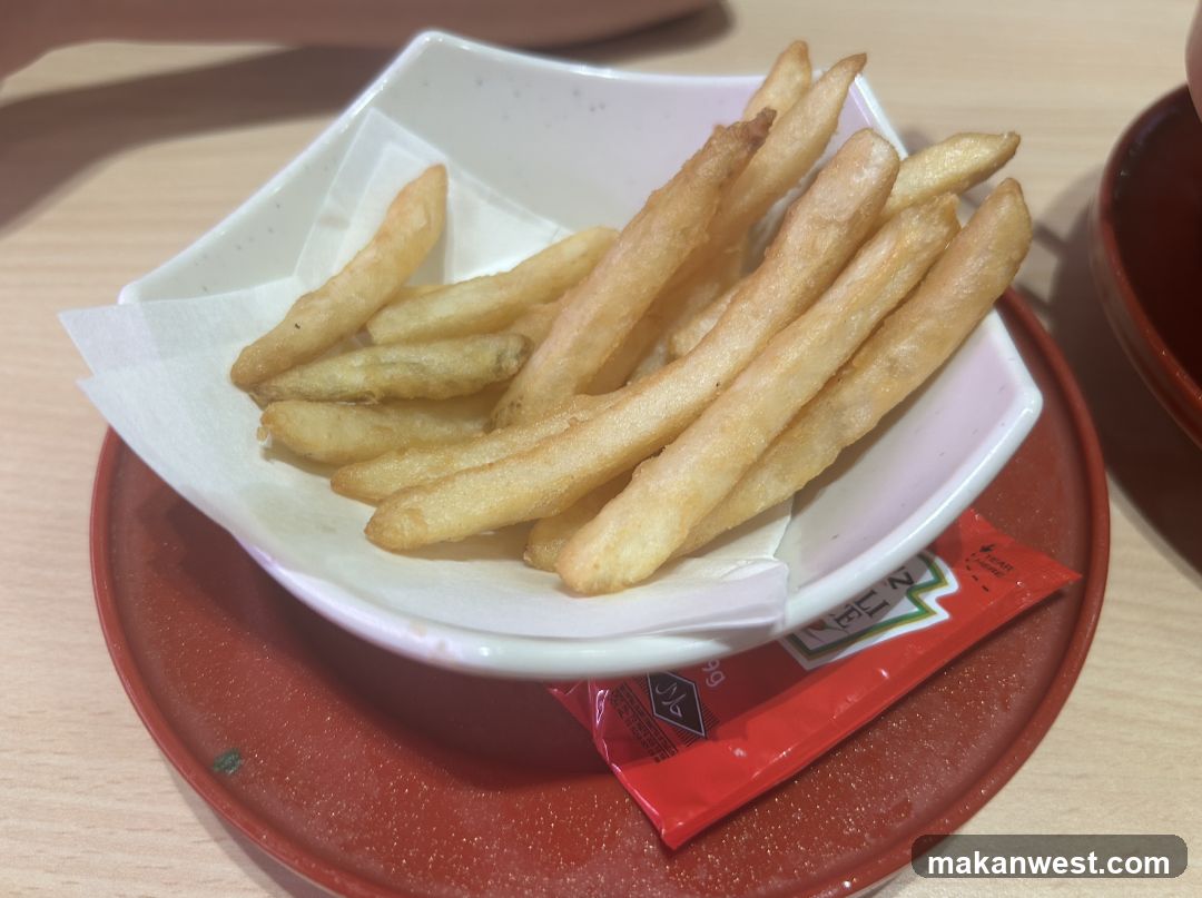 French Fries with Ketchup Packet