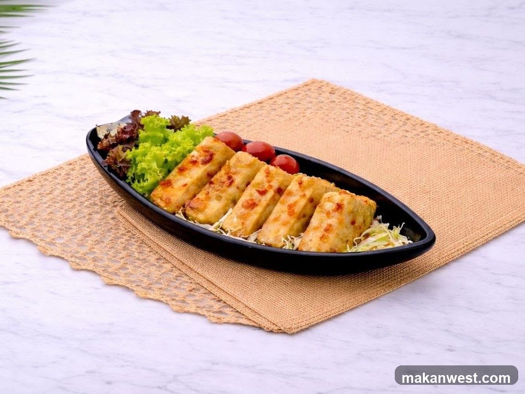 Grilled Tofu Roll with Salad