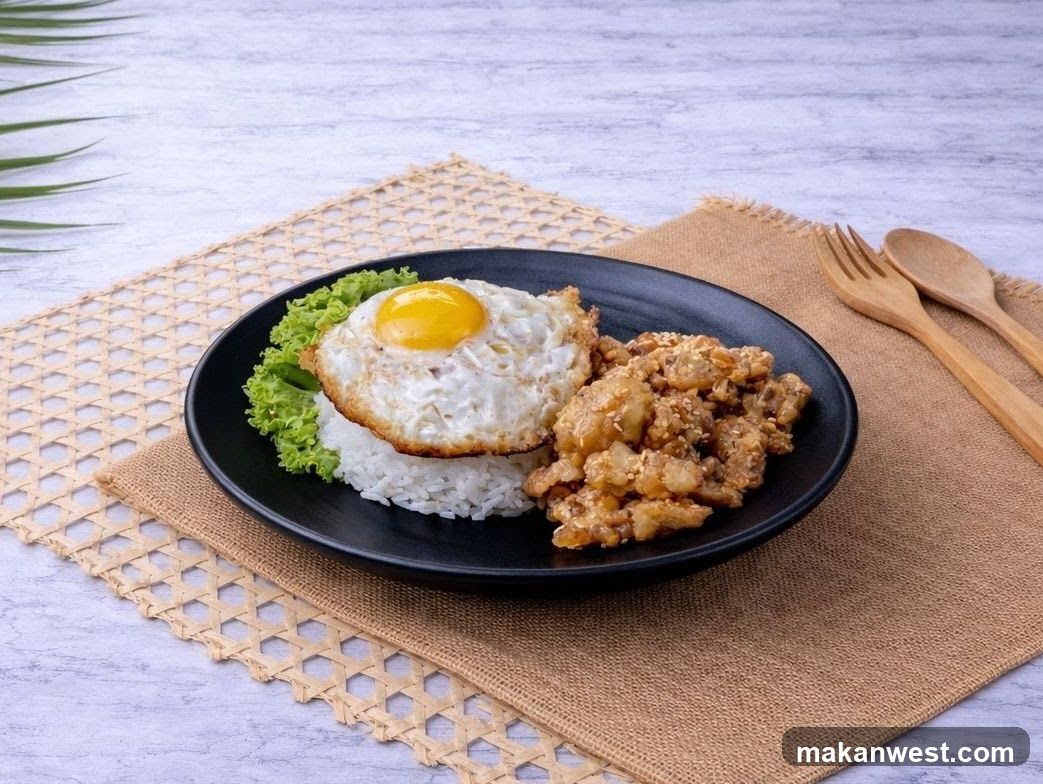 Fried Egg Rice Bowl with Minced Meat