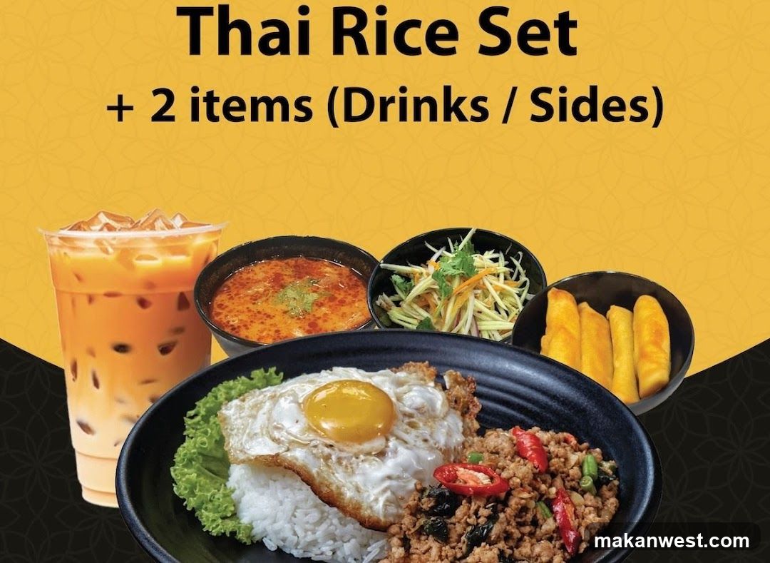 Thai Rice Set + 2 items (Drinks / Sides)