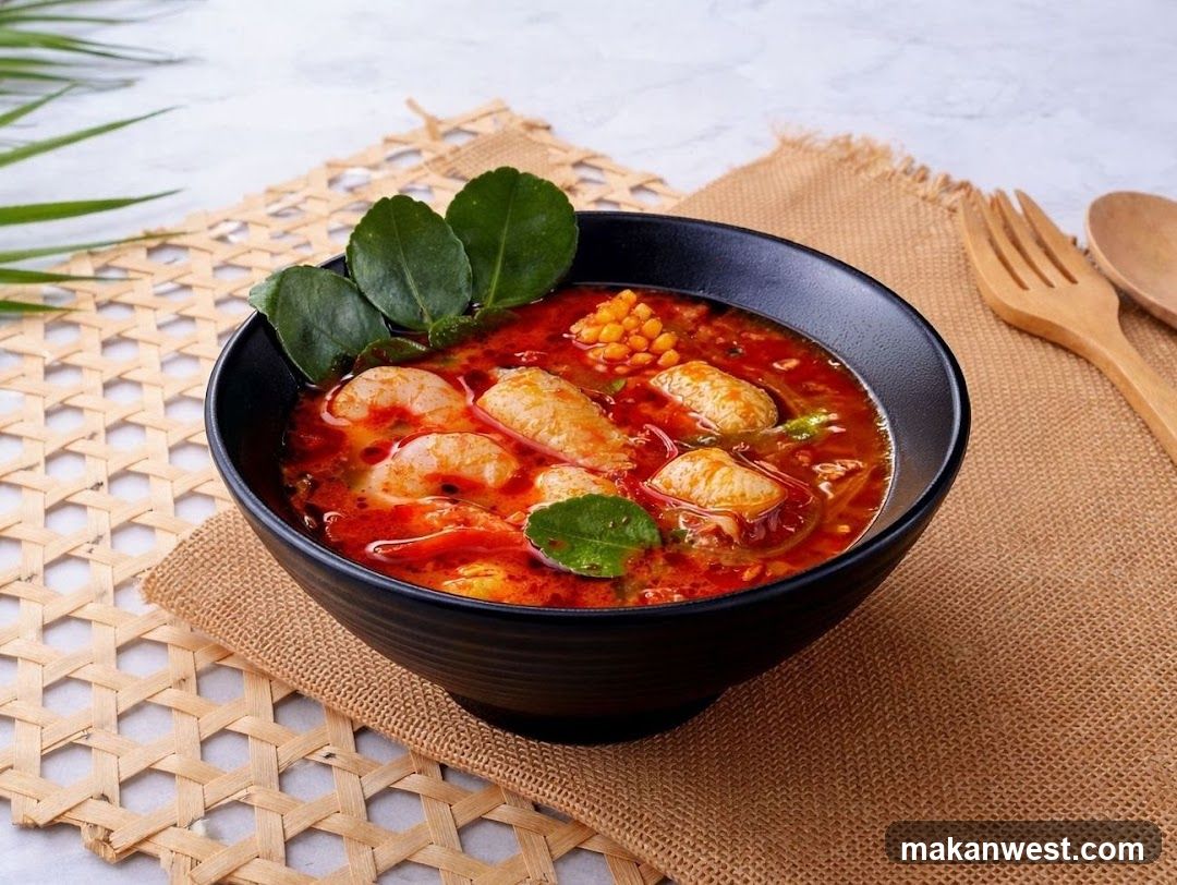 Spicy Thai Soup with Chicken and Curry Paste