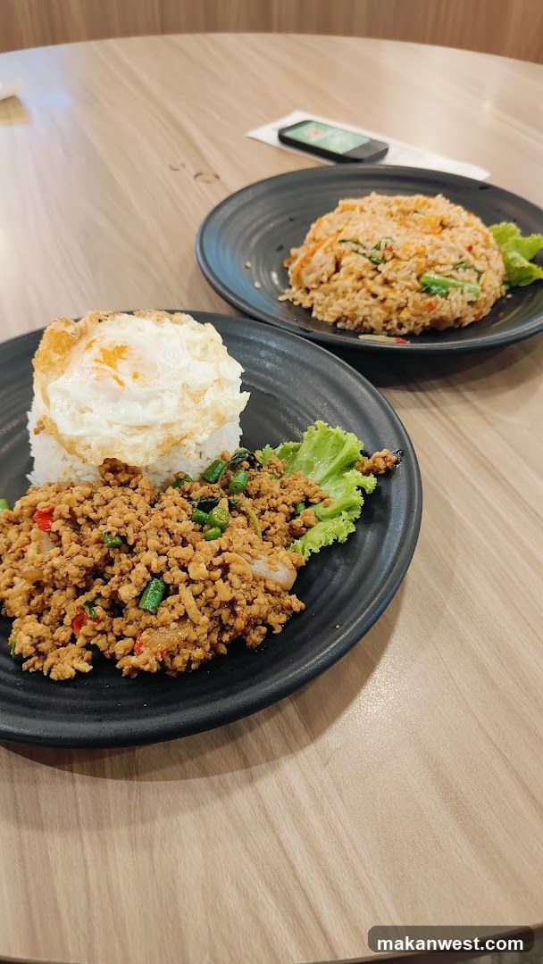Thai Fried Rice and Minced Pork Rice