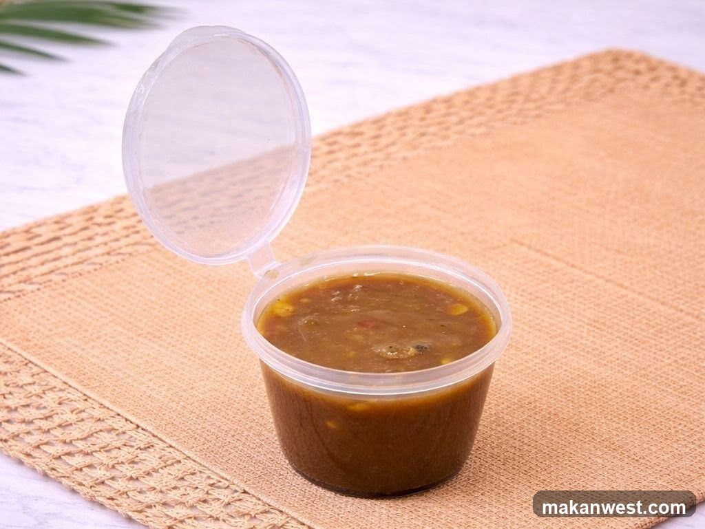 Sauce in Container