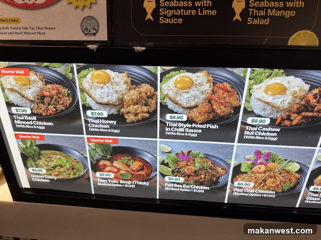 Thai Cuisine Menu Board