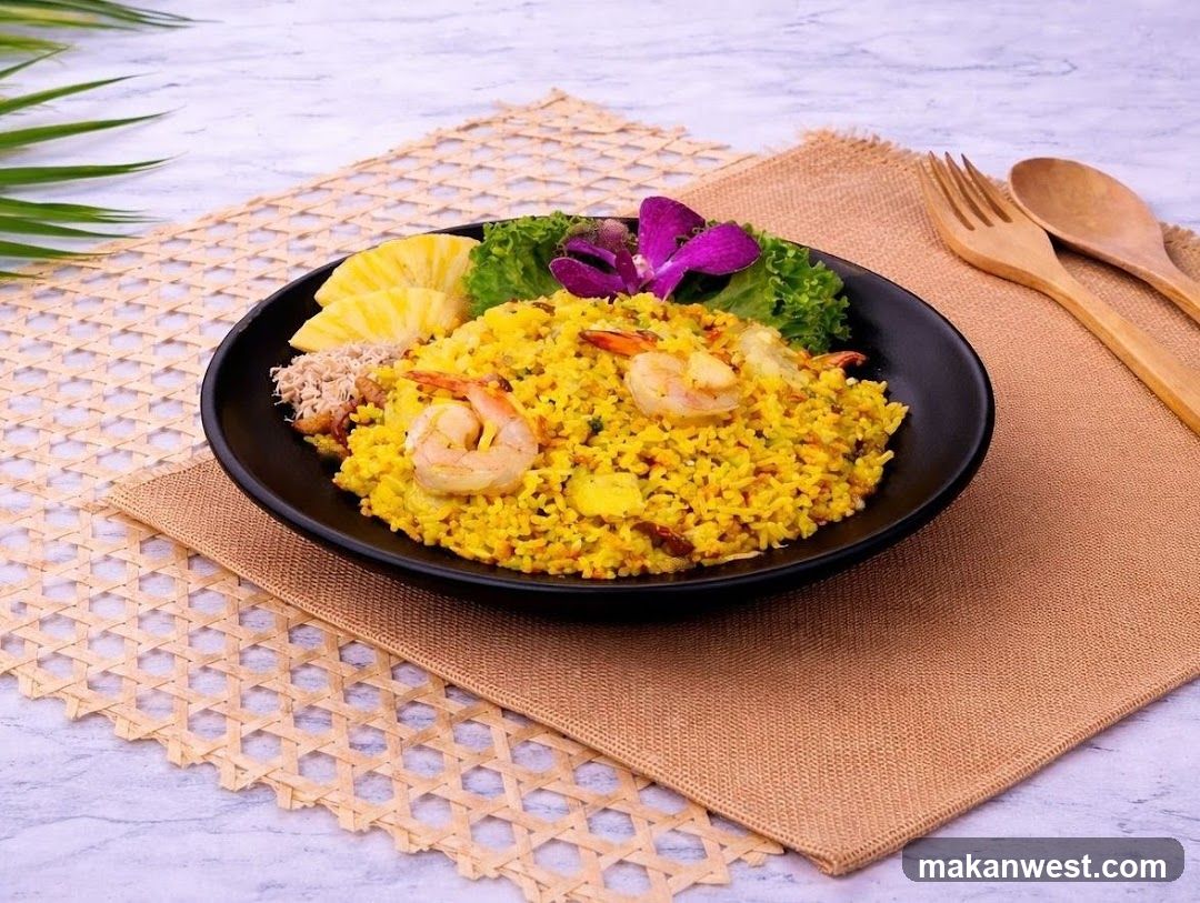 Shrimp Fried Rice with Garnish