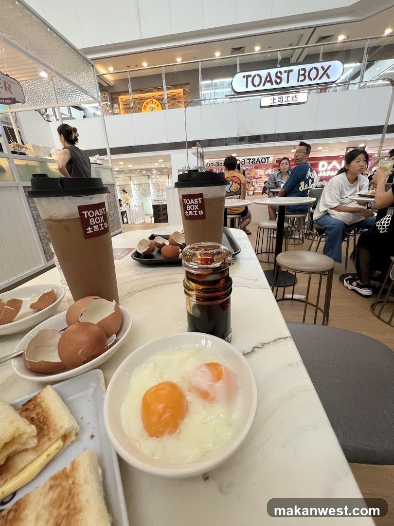 Breakfast at Toast Box