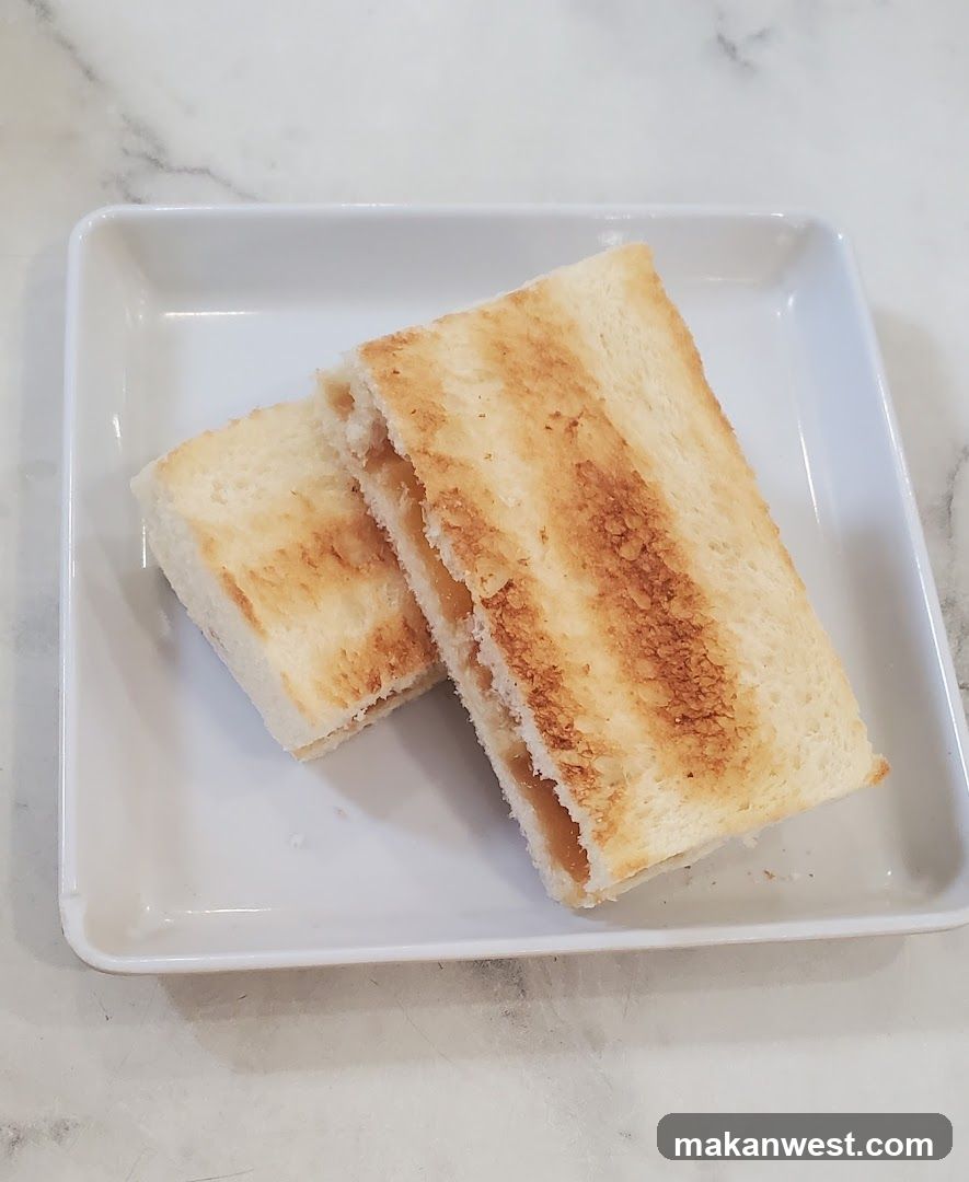 Toasted Bread on White Plate
