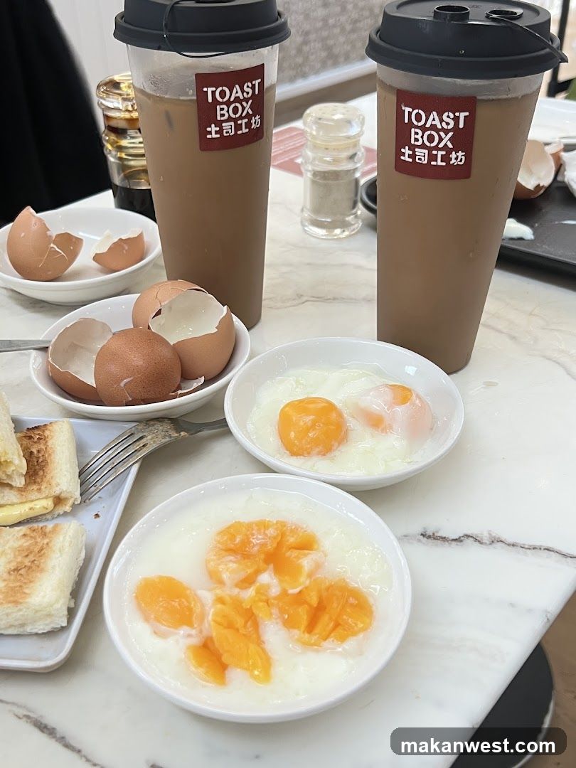 Breakfast at Toast Box