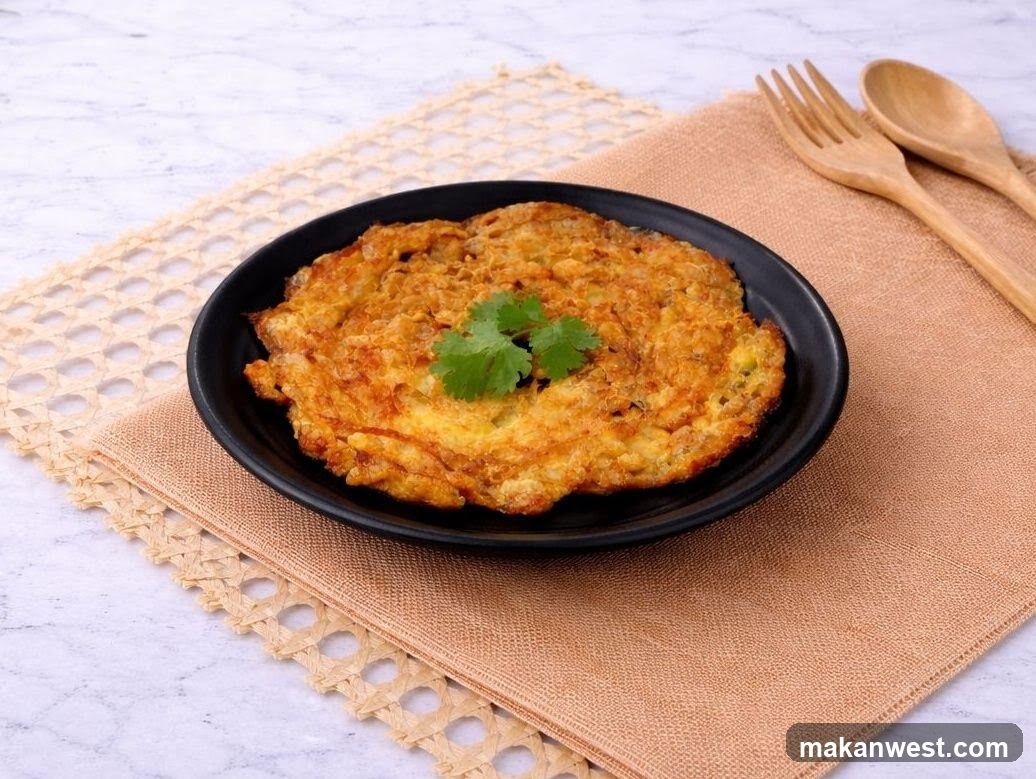 Fried Omelette with Cilantro