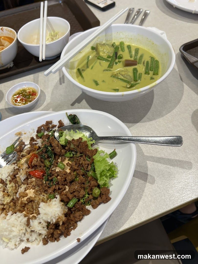Thai Curry and Fried Rice Meal