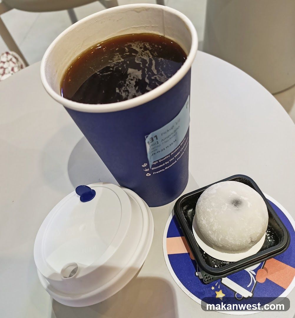 Coffee and Pastry on Table