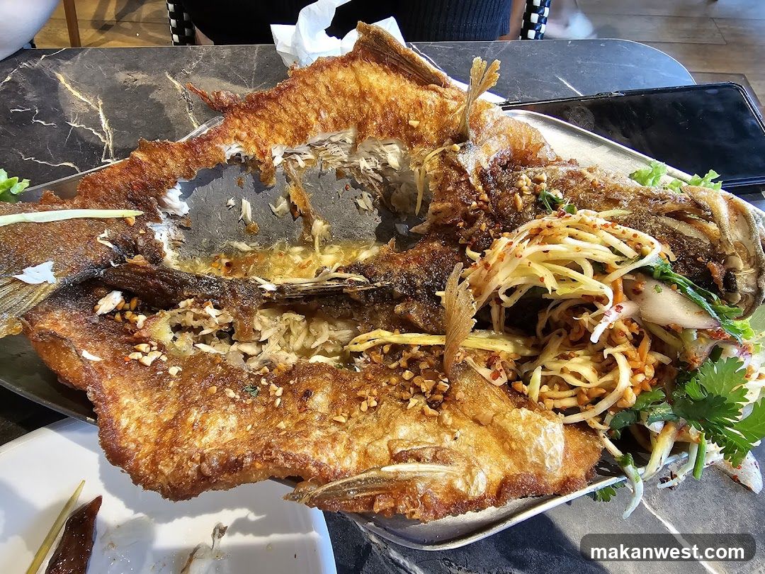 Fried Fish with Side Salad