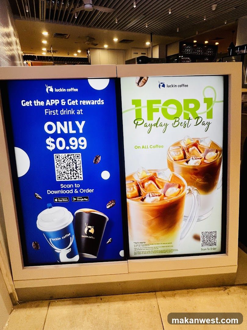 Luckin Coffee Promotional Display