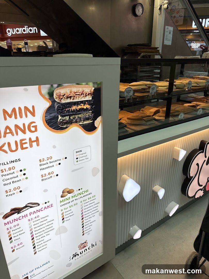 Mini Mang Kueh & Mini Munchi Menu Board