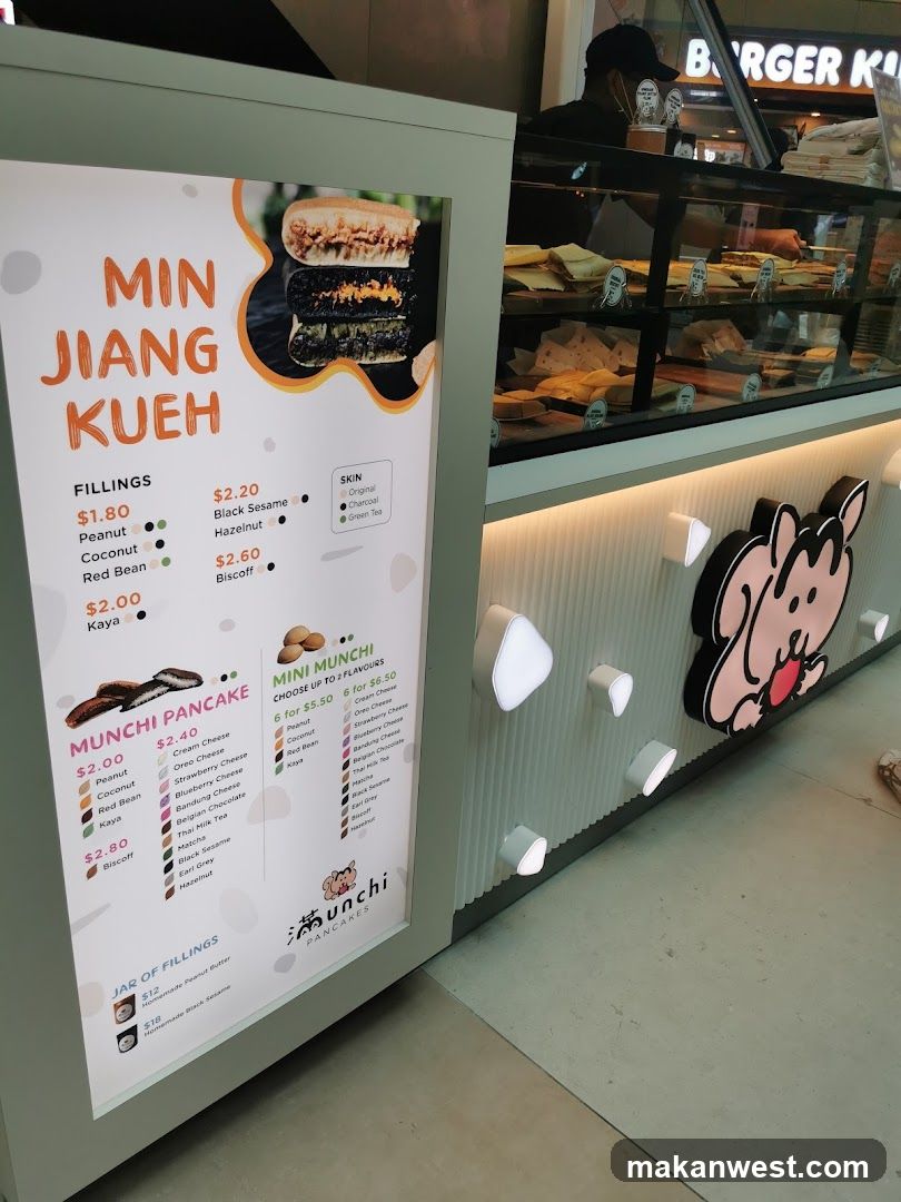 Min Jiang Kueh Menu Board