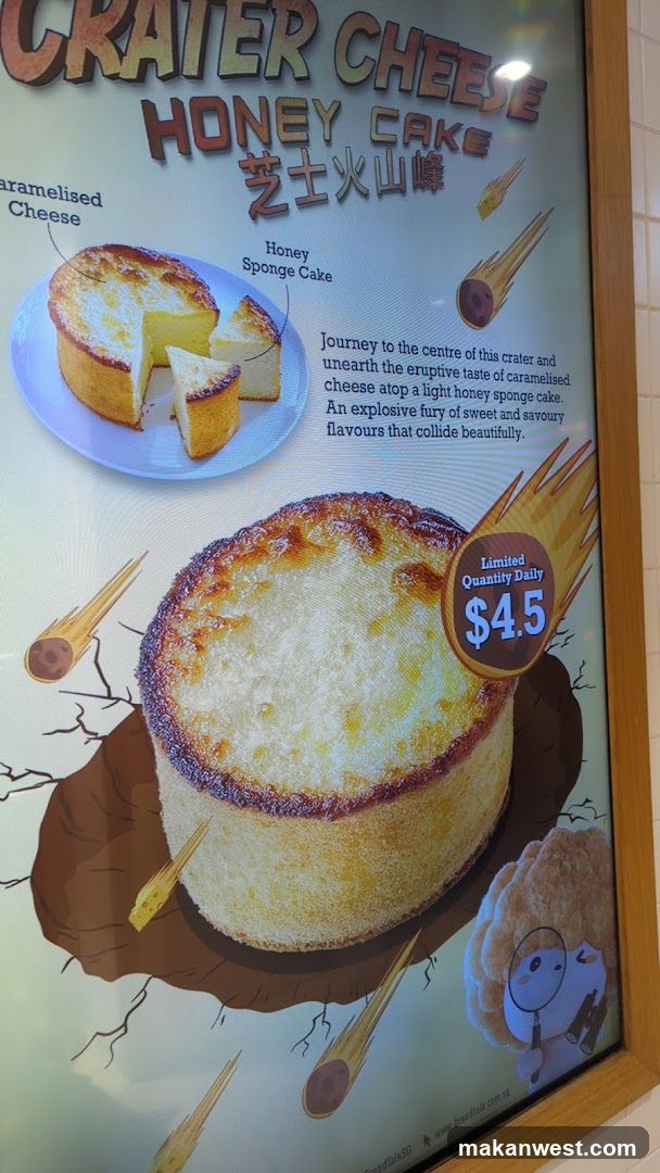 Crater Cheese Honey Cake Advertisement