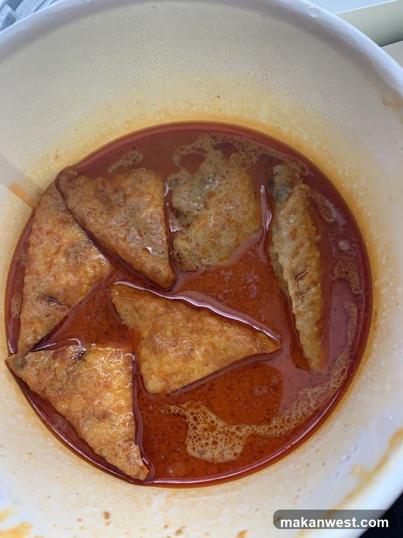 Spicy Soup with Triangles