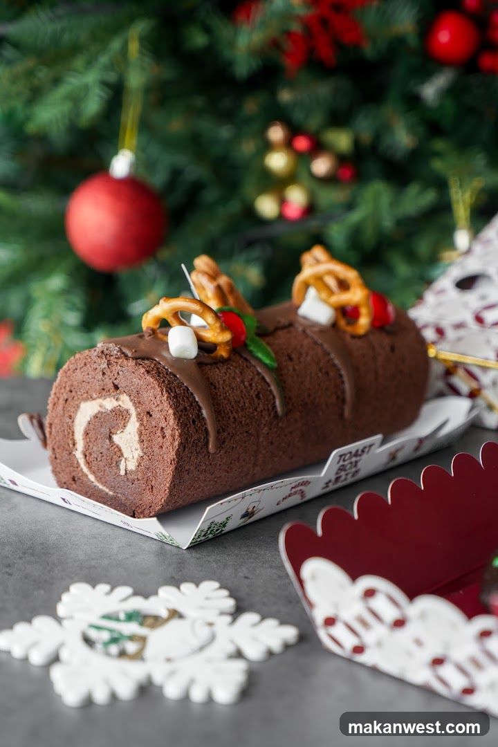 Christmas Yule Log Cake