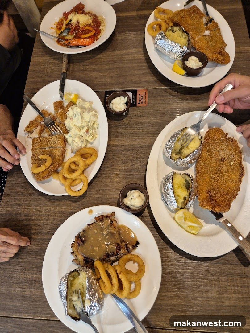 Diners at a restaurant table