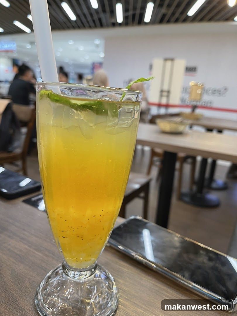 Yellow Iced Drink in Glass
