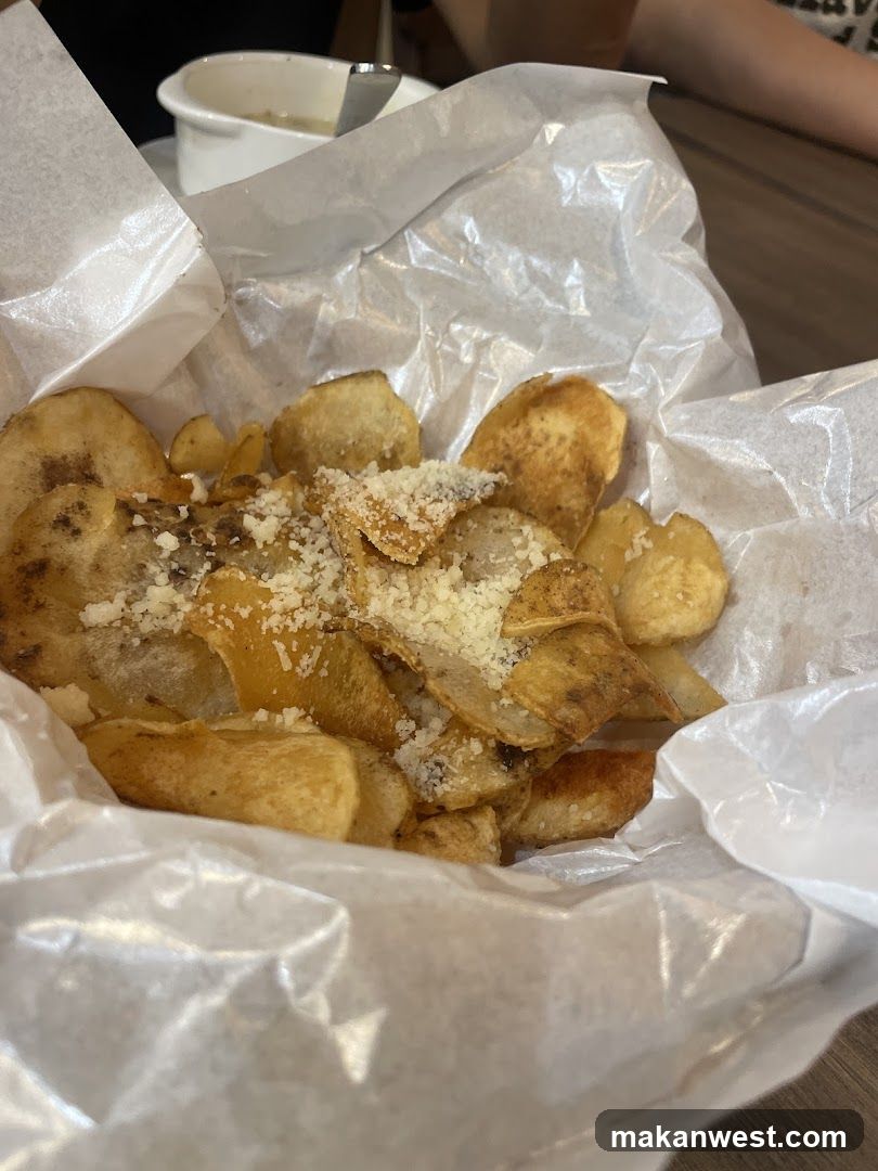 Baked Potato Chips with Cheese