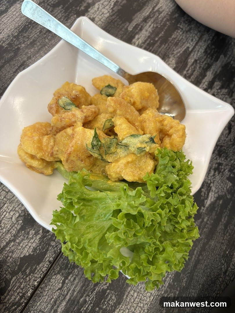Fried Food with Lettuce Garnish