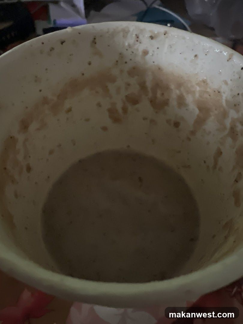 Empty Cup with Residue