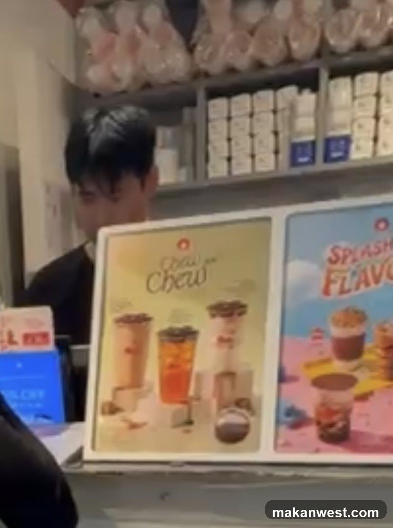 Beverage Shop Interior Display