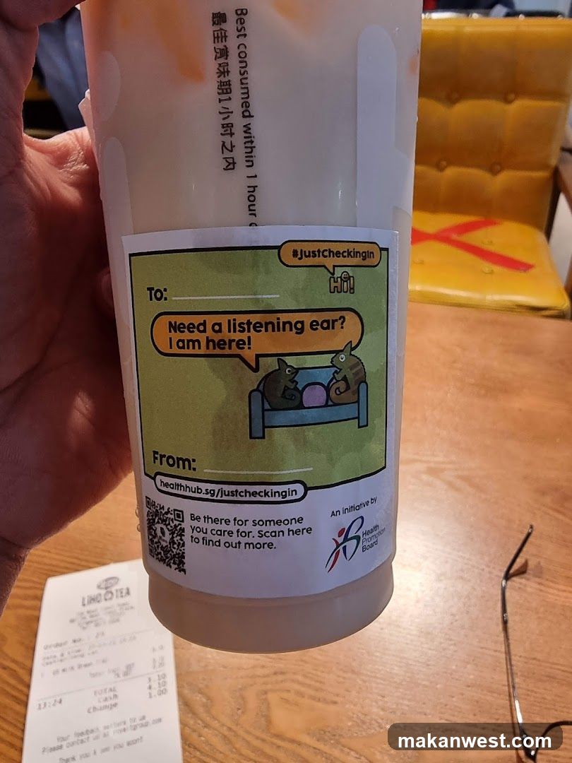 Drink with Health Awareness Sticker