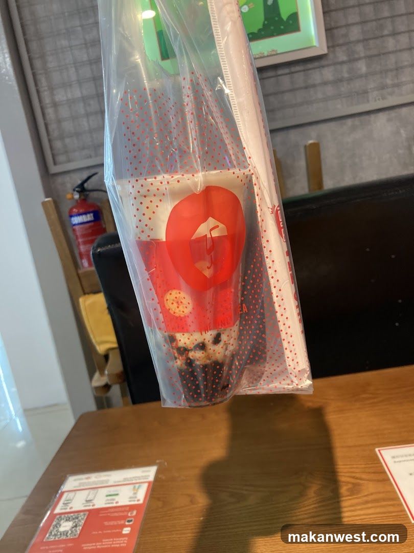 Boba Tea in Plastic Bag