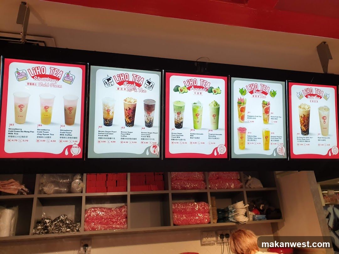 NHO TEA Menu Board Display