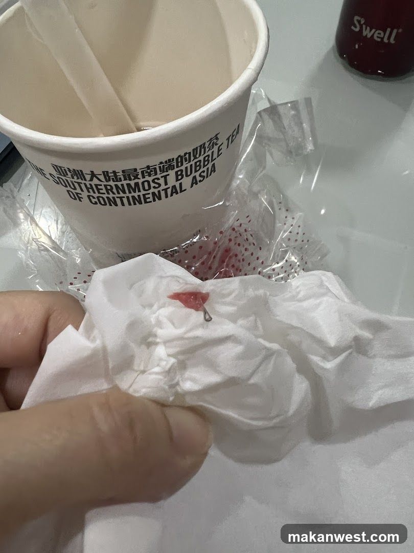 Boba Tea Cup with Straws and Wrapper