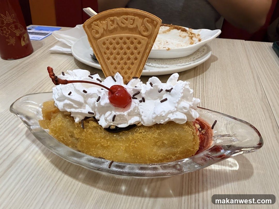 Swensen's Dessert with Waffle Cone