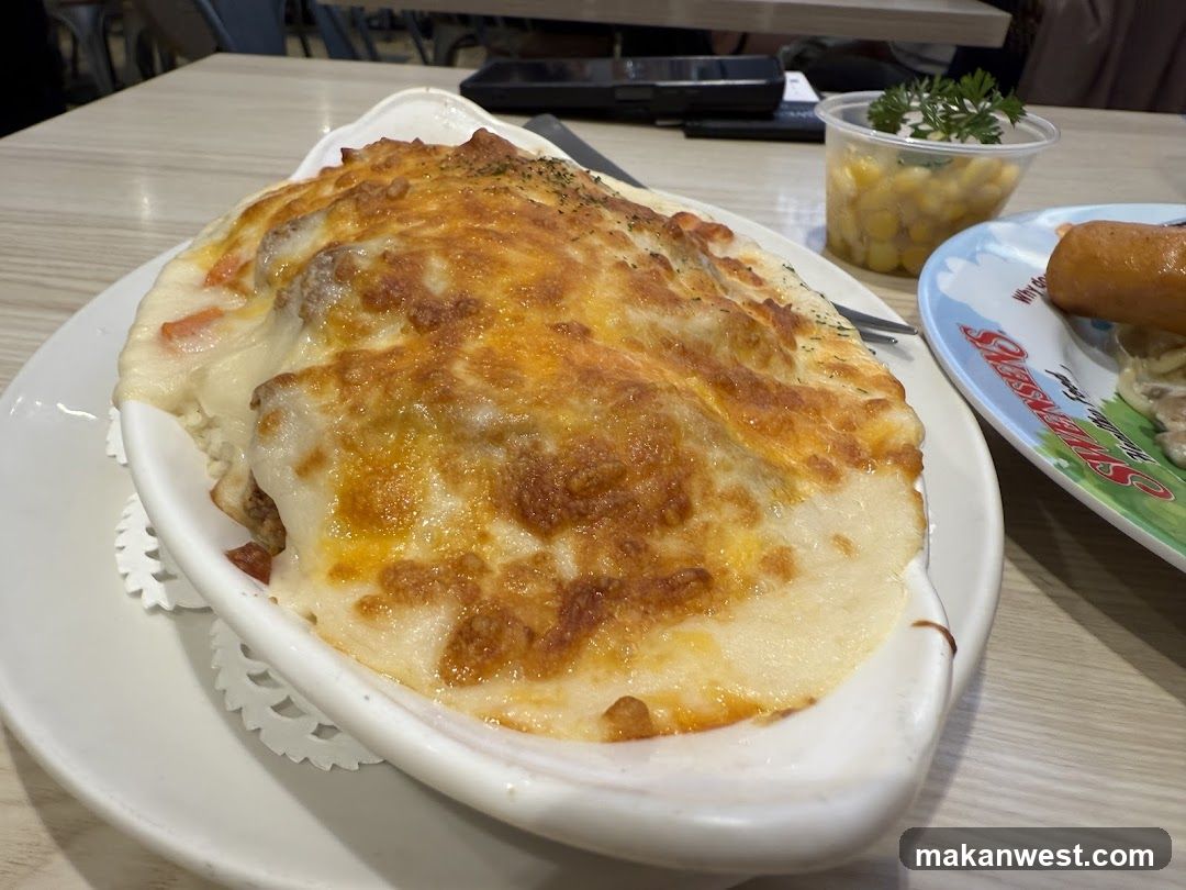 Baked Dish with Cheese Topping