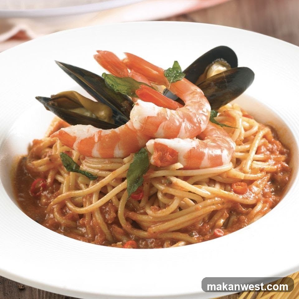 Spaghetti with Shrimp and Mussels