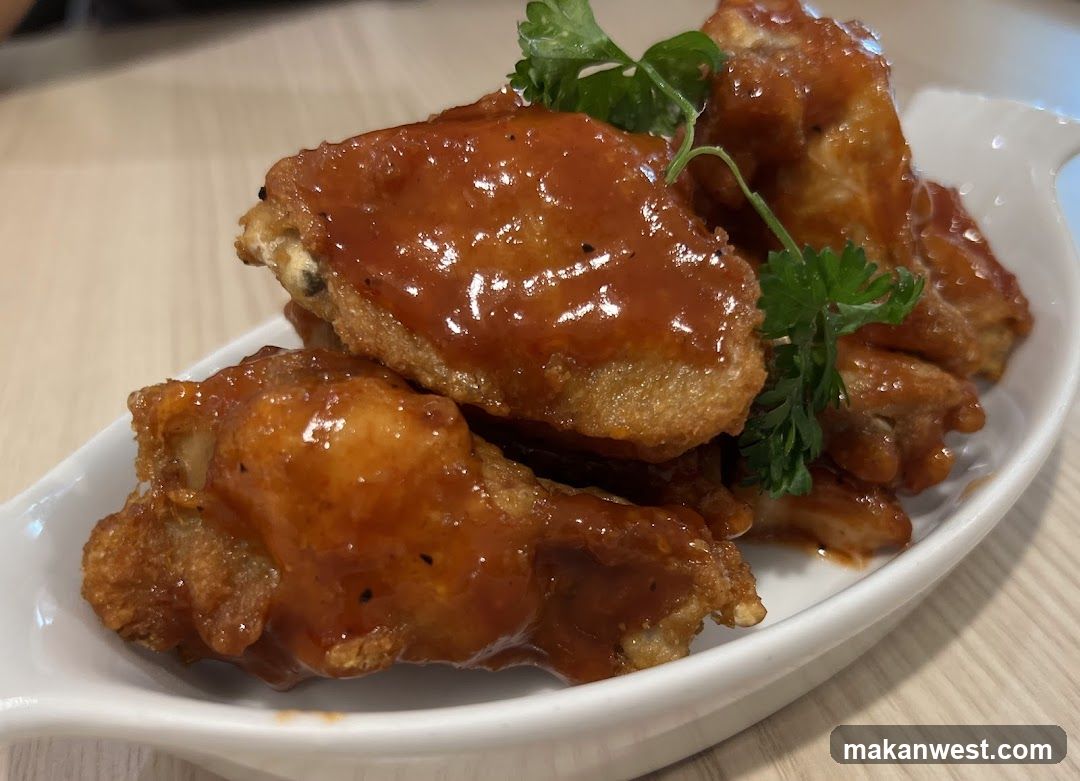 Glazed Fried Chicken Wings