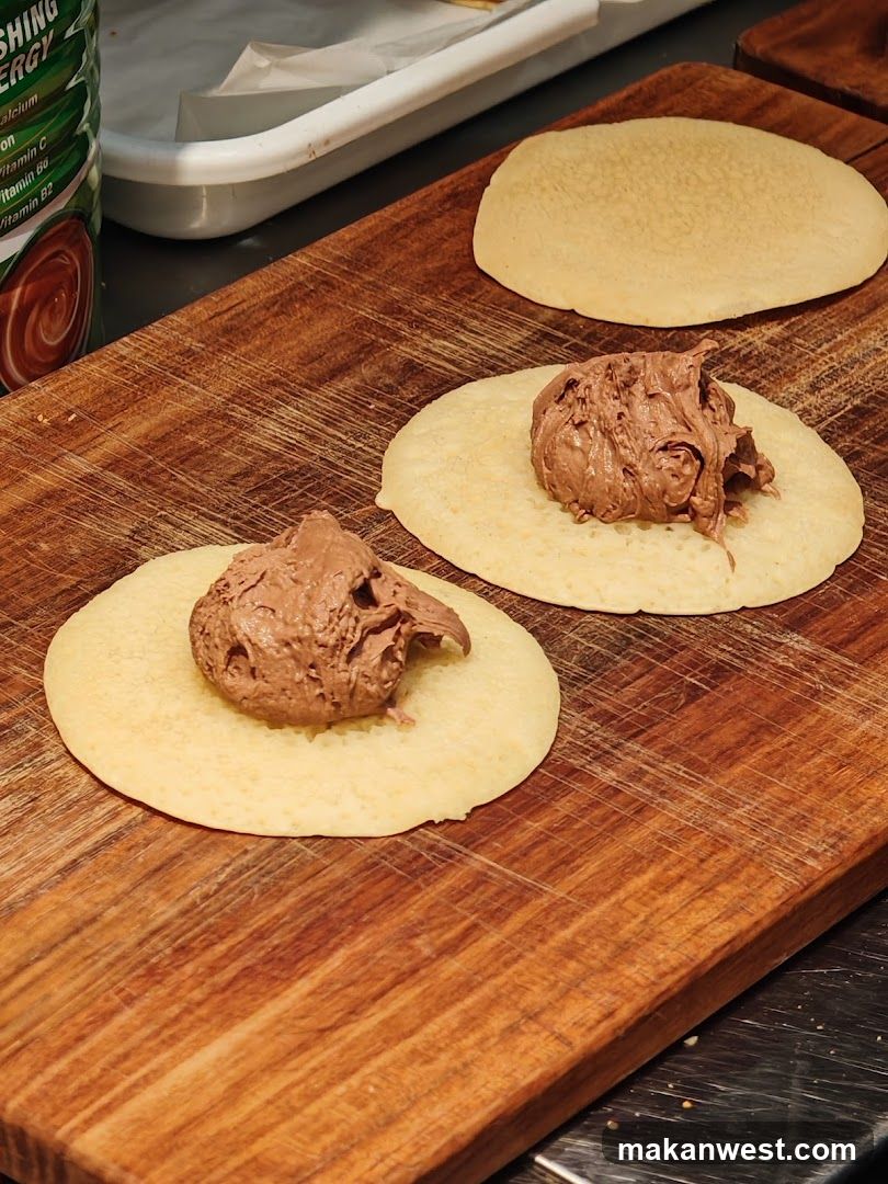 Chocolate Crepe Preparation