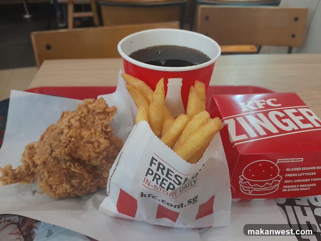 KFC Meal with Zinger Burger