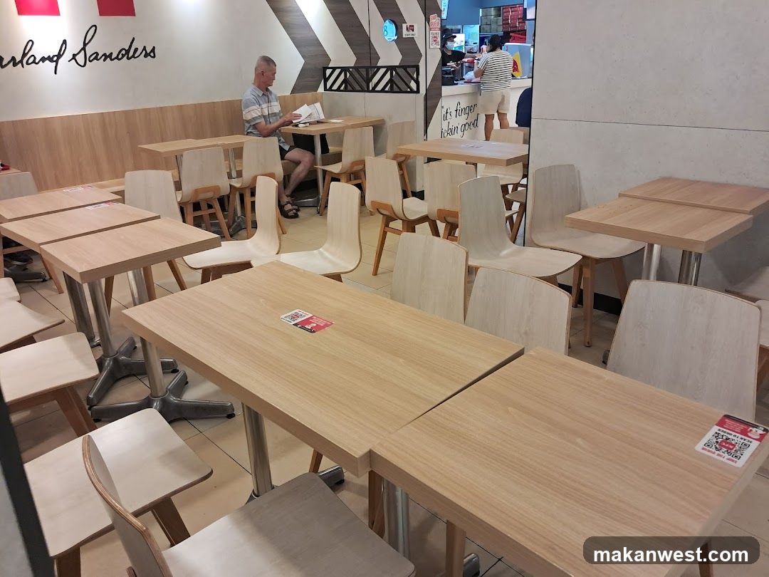 Restaurant Interior with Tables and Chairs