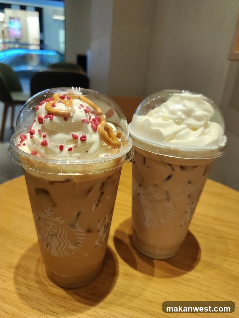 Starbucks Iced Coffee Drinks with Whipped Cream