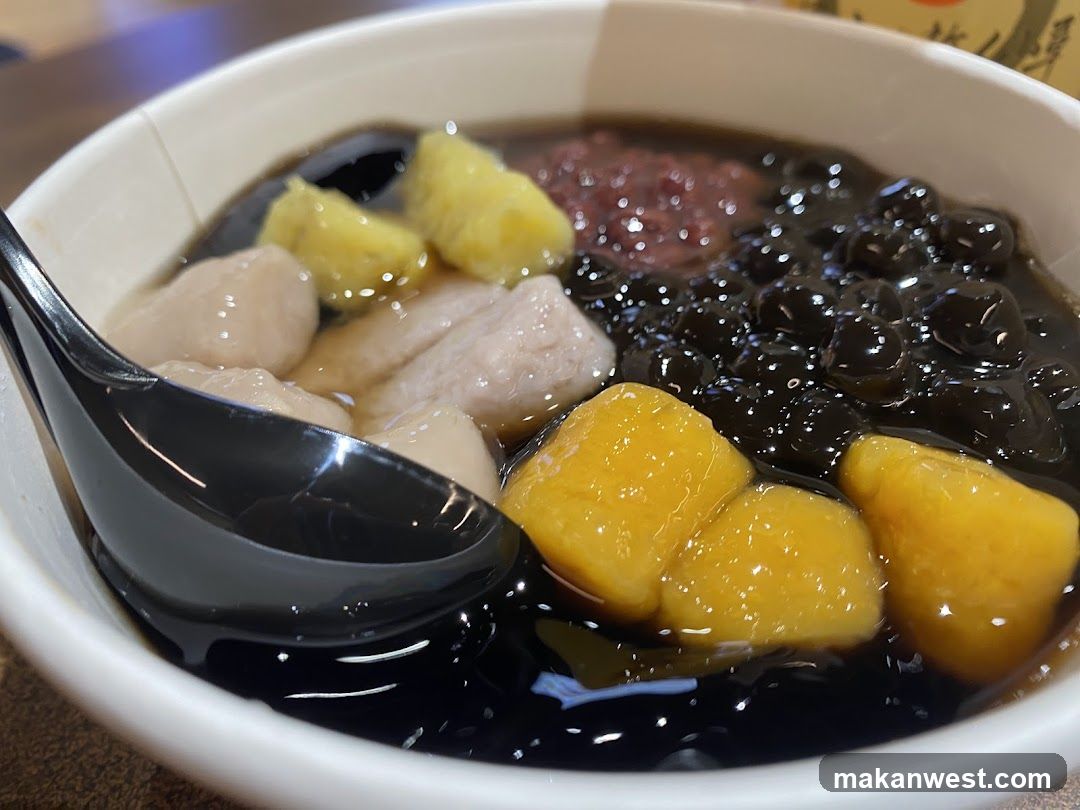 Bowl of Sweet Soup with Toppings