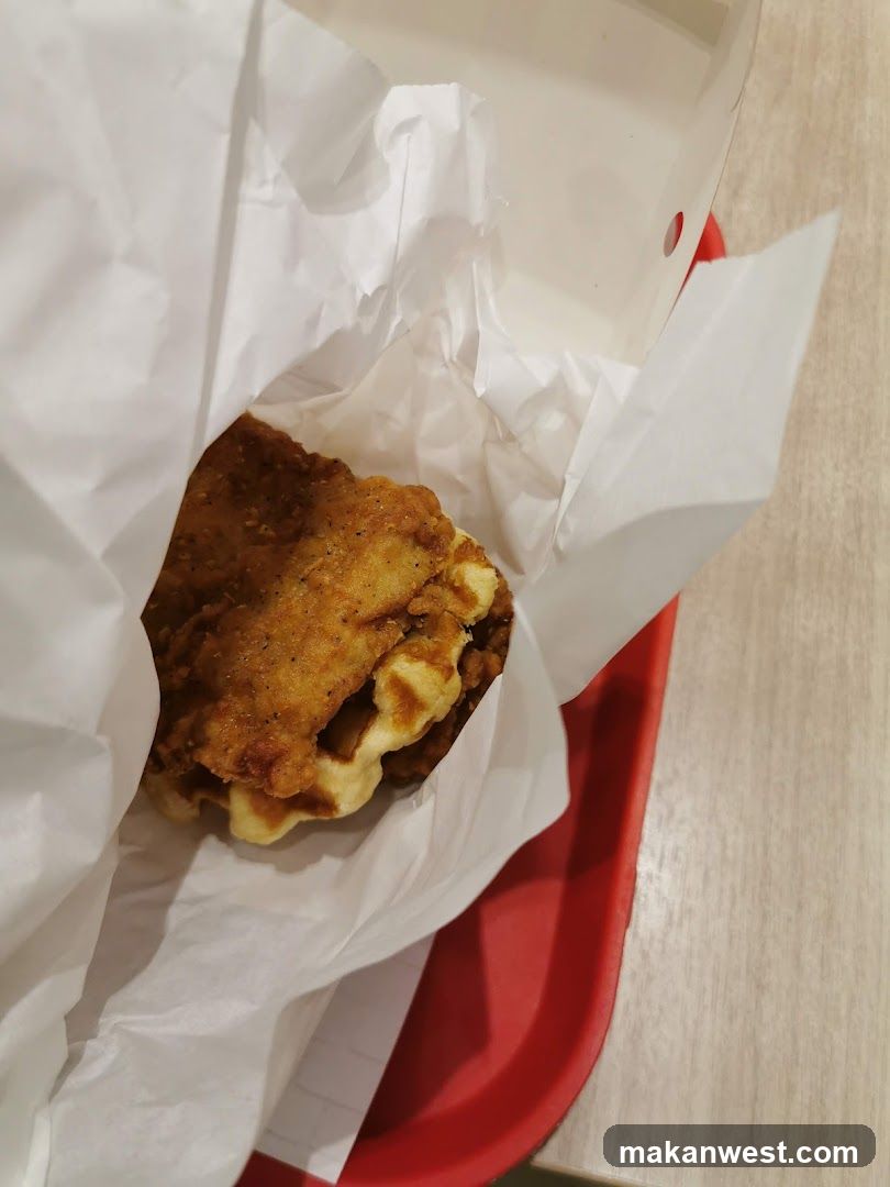 Fried Chicken Sandwich in Wrapper